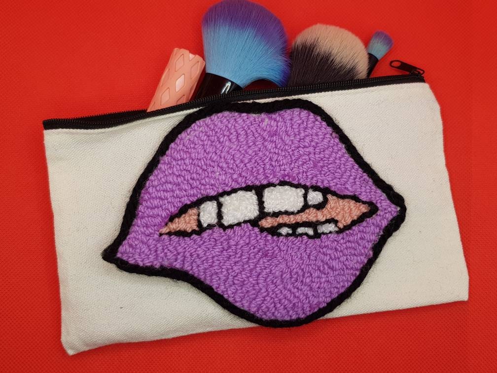 Punch needle pouch Etsy