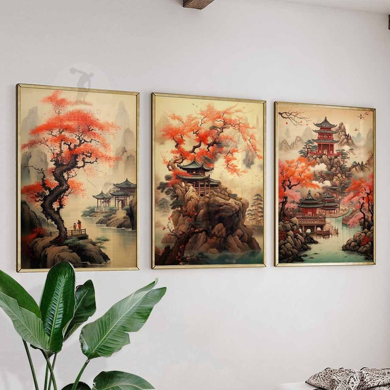 Asian Wall Art - Etsy