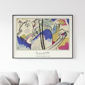 Kandinsky Poster, Kandinsky Exhibition Print, Kandinsky Art, The Blue Rider, Bauhaus Art Print, Abstract Poster, Gift, A1/A2/A3/A4