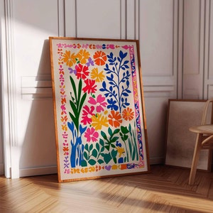 Vintage mexikanische Poster, mexikanische Drucke, mexikanische Dekoration, traditionelles lateinisches Dekor, Blumendruck, Botanische Wandkunst, Tropischer Druck, lateinische Kunst