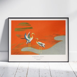 Japanese Art Poster, Japanese Print,, Kamisaka Sekka, Japanese Art Print, Oriental Poster Art, Floral Print, Gift, A1/A2/A3/A4