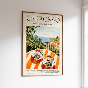 A coffee espresso poster