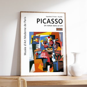 Picasso Exhibition Poster, Cubism Print, Abstract Art Poster, Vintage Poster, Vintage Print, Line Art, Minimalist Art, Gift