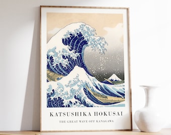 浮世絵 vintage poster Amazon.com: Set of Three (3) Japanese Water Themed Canvas