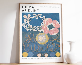 Hilma Af Klint Exhibition Poster, Abstract Art Print