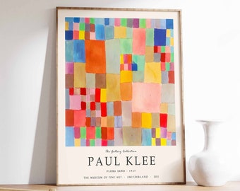 Paul Klee 'Flora Sand' Exhibition Art Print, Abstract Modern Art