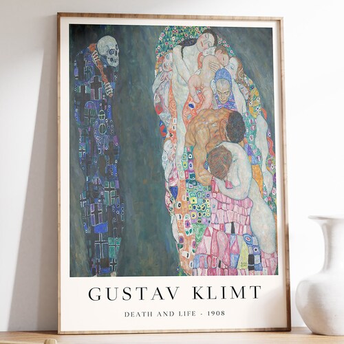 Gustav Klimt Wall Art Death and Life Gustav Klimt Art - Etsy