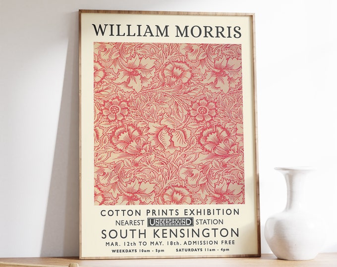 william morris print ties
