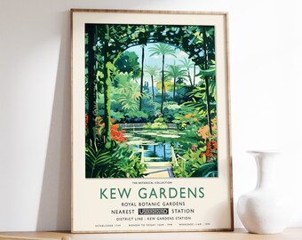 Kew Gardens Exhibition Poster, William Morris Floral Print