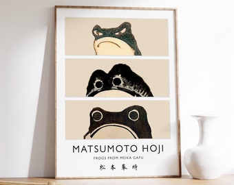 Matsumoto Hoji Frog Art Print, vintage Japanse poster