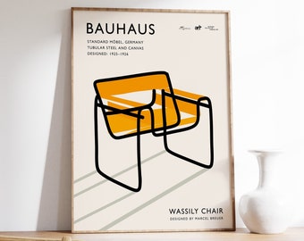 Retro Scandinavian Furniture Art Print, Vintage Swedish Home Decor, Bauhaus Art, Retro Poster, Retro Art Poster, Vintage Gift, A1/A2/A3/A4