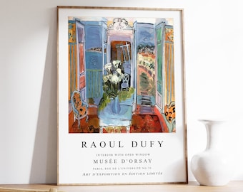 Raoul Dufy Exhibition Poster, French Fauvist Interior Art Print - Etsy