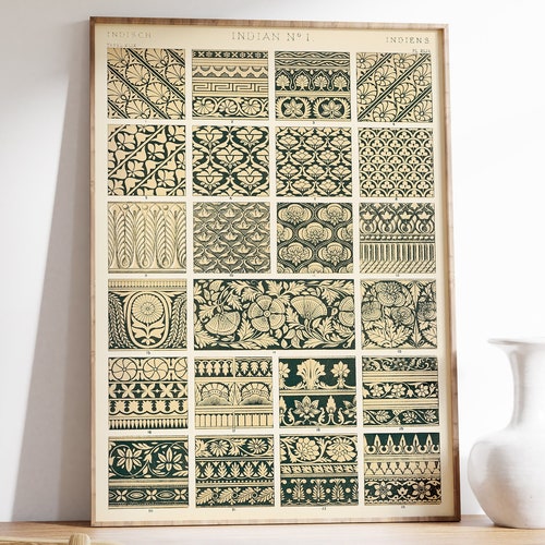 Vintage Magazine Poster Indian Wall Print Indian Decor Etsy