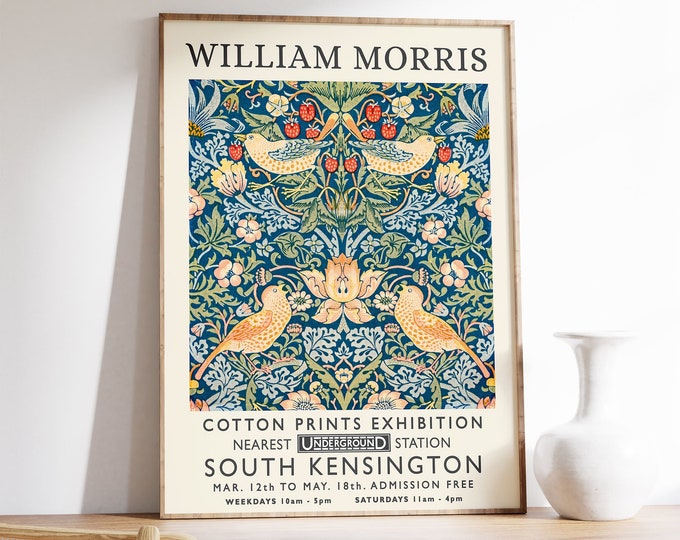 william morris print ties