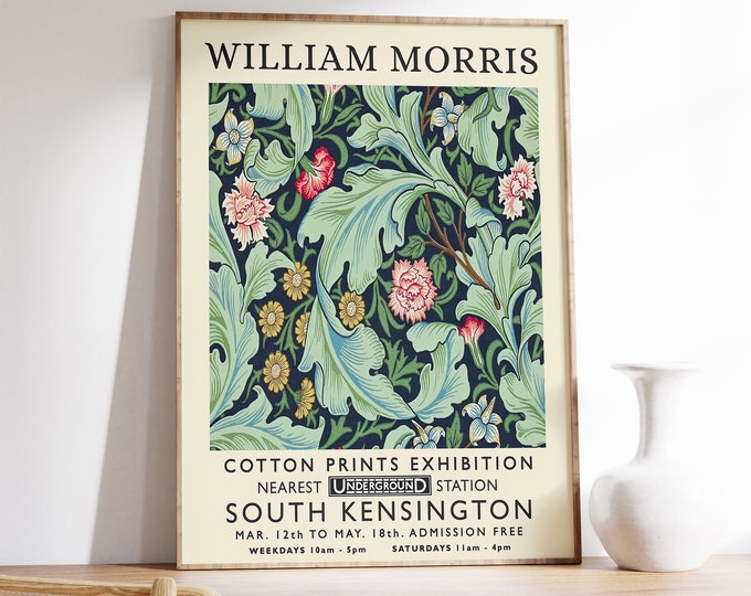 william morris print ties