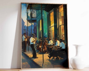 Impresión de música jazz, póster de jazz, impresión de música retro, regalo para músico, arte negro, regalo para amantes de la música, regalo para músico, impresión de jazz