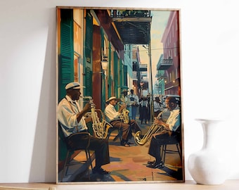 Impresión de música jazz, póster de jazz, impresión de música retro, regalo para músico, arte negro, regalo para amantes de la música, regalo para músico, impresión de jazz
