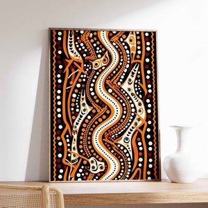 Aboriginal Print, Cultural Wall Art, Indigenous Poster, Tribal Decor, Australian Print, Cultural Wall Art, Stylish Home Decor, A1/A2/A3/A4