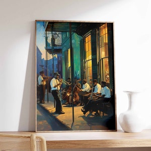 Impressão de música jazz, pôster de jazz, impressão de música retrô, presente para músico, arte negra, presente para amante da música, presente para músico, impressão de jazz