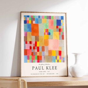 Paul Klee 'Flora Sand'-tentoonstelling kunstprint, abstracte moderne kunst