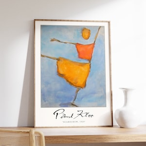 Manifesto della mostra di Paul Klee, Spaventapasseri di Alfons Niex in omaggio a Paul Klee, arte surrealista, modernismo, cubismo, idea regalo, A1/A2/A3/A4