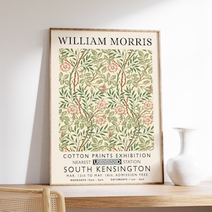 William Morris Print, William Morris Exhibition Print, William Morris Poster, Vintage Wall Art, Textiles Art, Vintage Poster, A1/A2/A3/A4