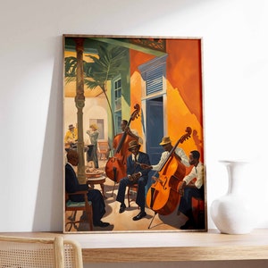 Jazz Music Print, Jazz Poster, Retro Music Print, Gift For Musician, Black Art, Gift for Music Lover, Gift for Musician, Jazz Print
