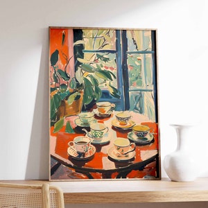 Retro Coffee Print, Vintage Coffee Illustration Poster, Food Print, Kitchen Decor, Vintage Food Print, Italian Travel Decor, Vintage Decor