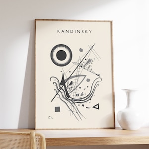 Kandinsky &#39;Blue&#39; Abstract Art Poster, Bauhaus Decor, Kandinsky Art Print, Wall Art Decor, Housewarming Birthday Gift, A1/A2/A3/A4