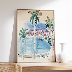 Raoul Dufy Poster, Nice, Fauvist Print, Expressionist Art, Fashionable Decor, Floral Wall Art, Scenery & Nature, A1/A2/A2/A3