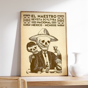 Mexikanische Kunst Poster, mexikanischer Druck, Vintage Druck, Folklore Wandkunst, lateinamerikanische Kunst, mexikanische Reisekunst, Geschenkidee A1 / A2 / A3 / A4