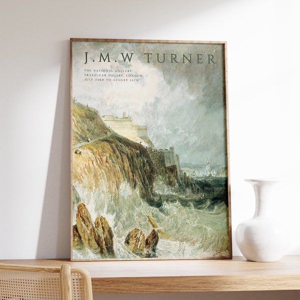 Impression d'art de l'exposition William Turner, affiche J. M. W. Turner, peinture classique, impression de bureau, décoration de bureau, affiche mer, A1/A2/A3/A4