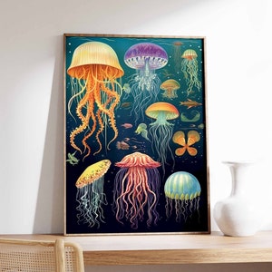 Adolphe Millot Marine Life Print, Ernst Haeckel Ocean Art, Vintage Sea Life Print, Tropical Fish Poster, Vintage Sealife Poster, Gift