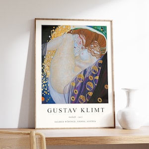 Gustav Klimt Wall Art, Danae, Gustav Klimt Art Poster, Love Art, Mystical Print, Female Poster, Art Nouveau Decor, Art Gift, A1/A2/A3/A4