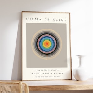 Hilma Klint Poster, Bild des Ausgangspunktes, Hilma Klint Ausstellungsdruck, Abstrakte Kunst, Abstrakte Dekoration, Geschenk, A1 / A2 / A3 / A4