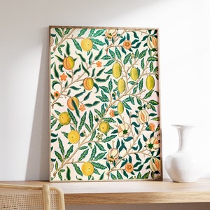 William Morris Vintage Art Poster, Floral Print, Floral Decor, William Morris Print, Fruit Vintage Wall Art Decor, Gift Idea, A1/A2/A3/A4