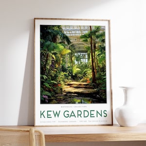 William Morris Print, Kew Gardens Print, London Print, William Morris Poster, Vintage Wall Art, Floral Art, Vintage Poster, A1/A2/A3/A4