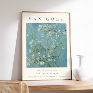 Quadro Van Gogh - Ramo di Mandorlo Fiorito - Quadro stampa su tela canvas  con o senza telaio