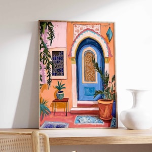 Islamic Poster, Middle Eastern Decor, Botanical Print, Arabic Wall Art, Persian Decor, Palestine Poster, Mosque Art, Boho Decor, Muslim Gift