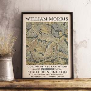 William Morris Poster, William Morris Ausstellungsdruck, William Morris Druck, Vintage Wandkunst, Blumendruck, Vintage Poster, A1/A2/A3/A4