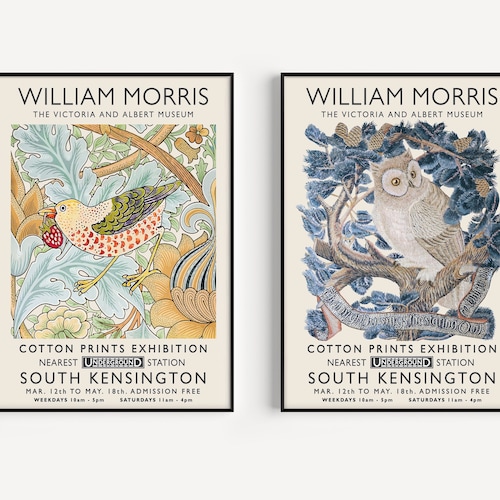 William Morris Poster Sets William Morris Set of 2 Prints Etsy UK William Morris Poster Sets William Morris Set of 2 Prints Etsy UK