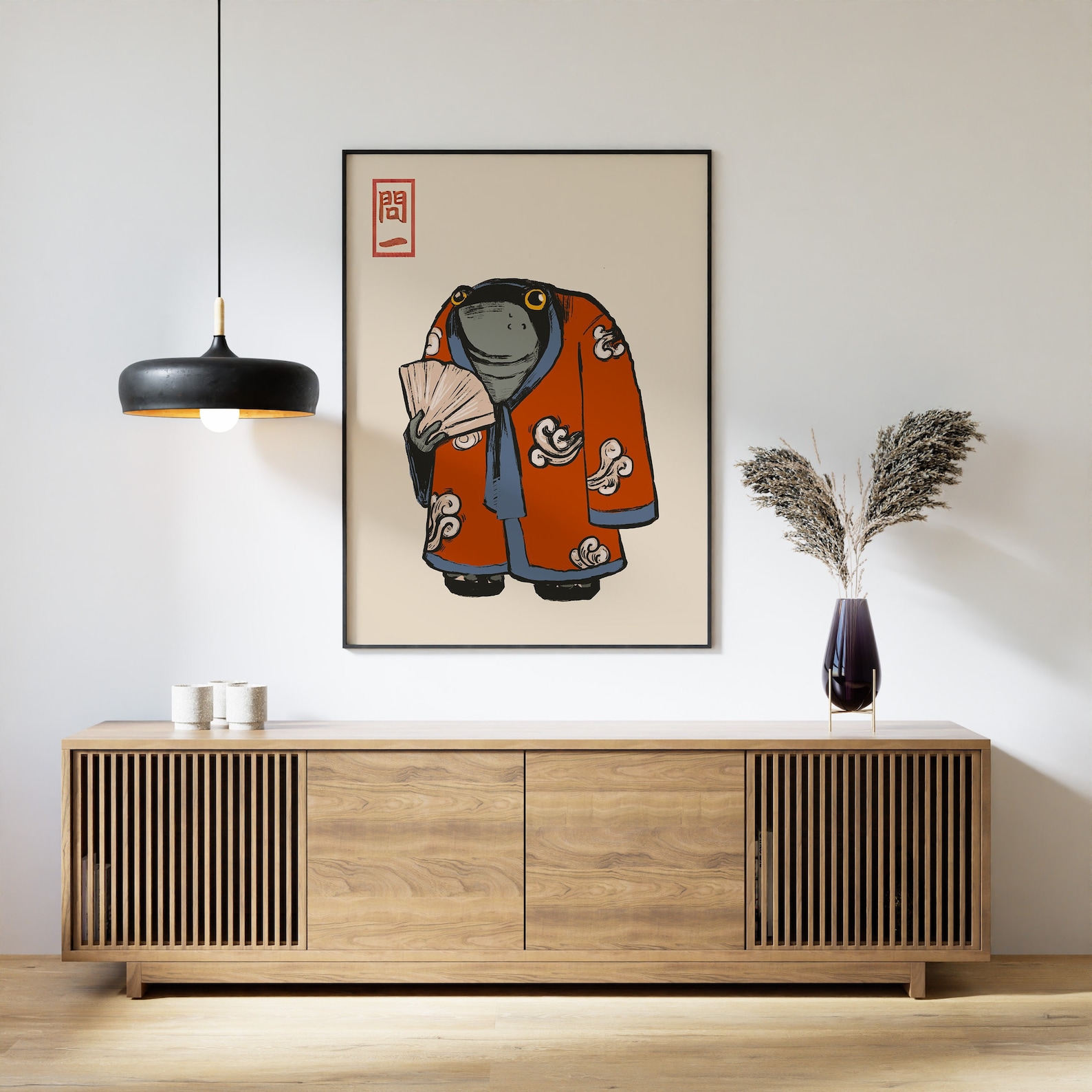 Matsumoto Hoji Art Print, Japanese Poster, Frog, Matsumoto Hoji Vintage ...