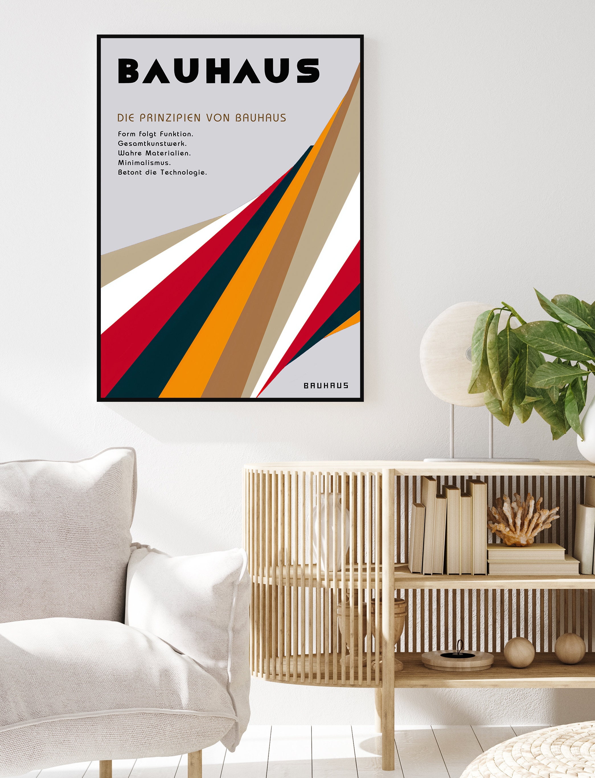 Bauhaus Exhibition poster Abstract Art Bauhaus Print Retro | Etsy