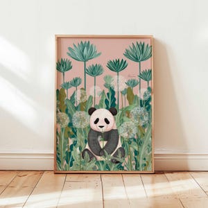 Panda Print, Cute Animal Poster, Panda Wall Art, Nursery Decor Print, Wildlife Poster, Panda Bear Gift