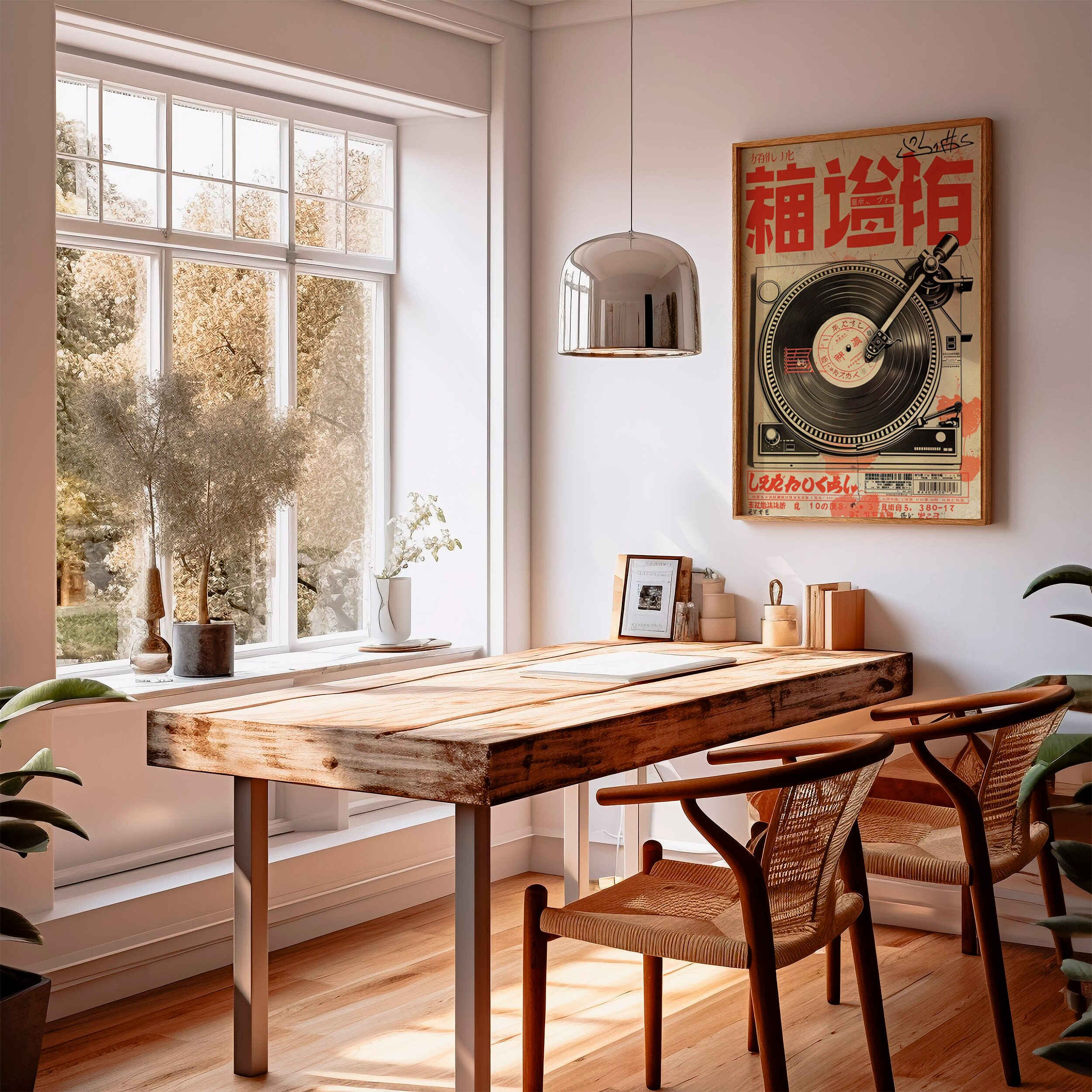 Japanese Retro Music Vinyl Art Print, Asian Wall Decor - Etsy