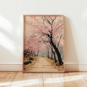 Kirschblüten Poster, Sakura Wandkunst, Japan Poster, Blumendruck, Japanische Baum Dekoration, Natur Kunst Geschenk Druck