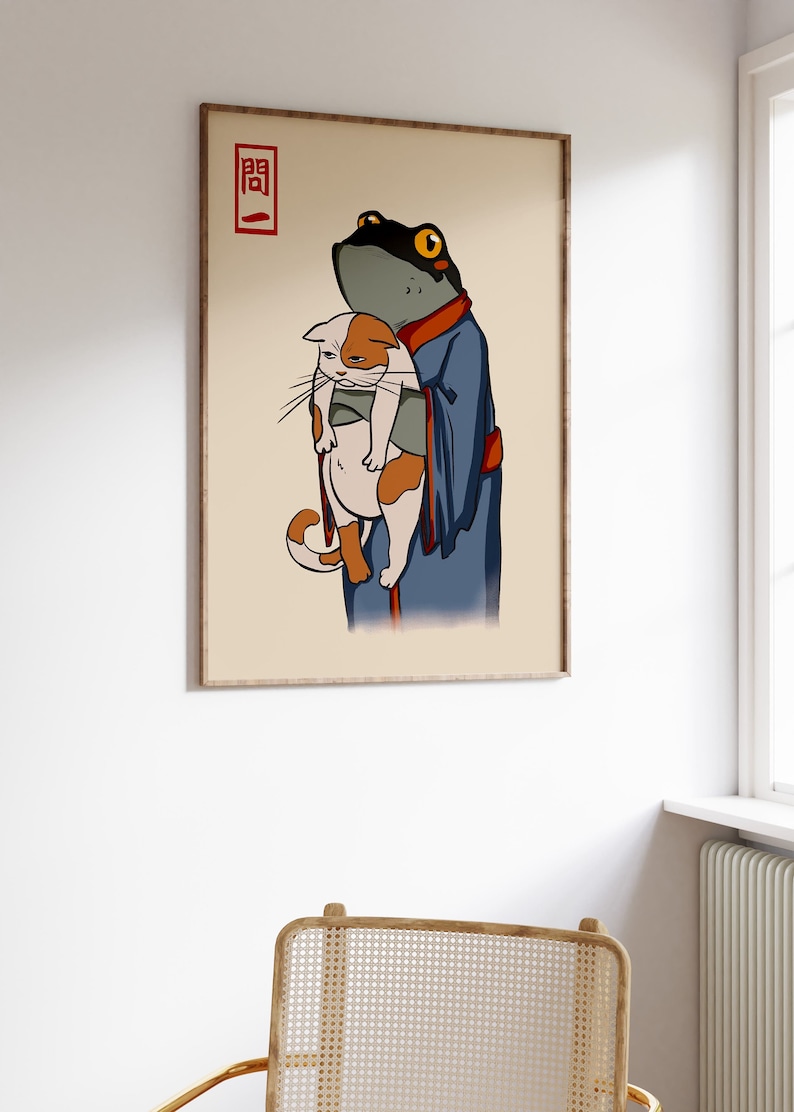 Matsumoto Hoji Art Print, Japanese Poster, Frog, Matsumoto Hoji Vintage ...