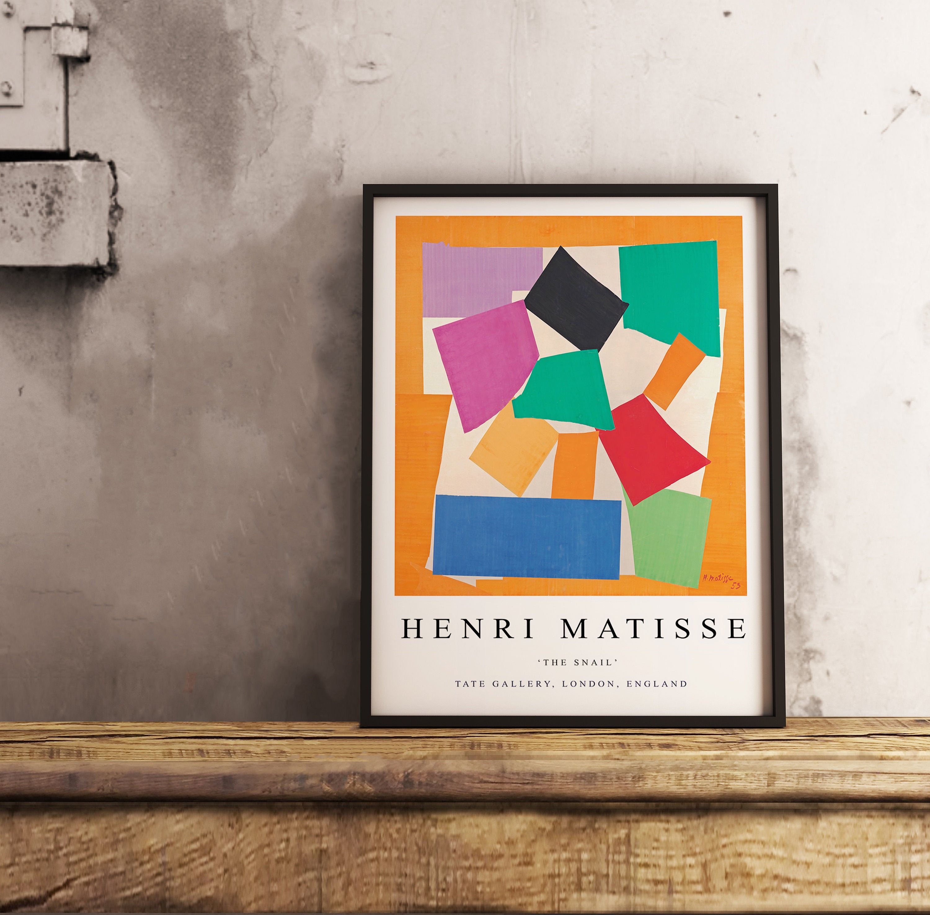 The Snail Henri Matisse Exhibition Poster Gallery Quality Etsy