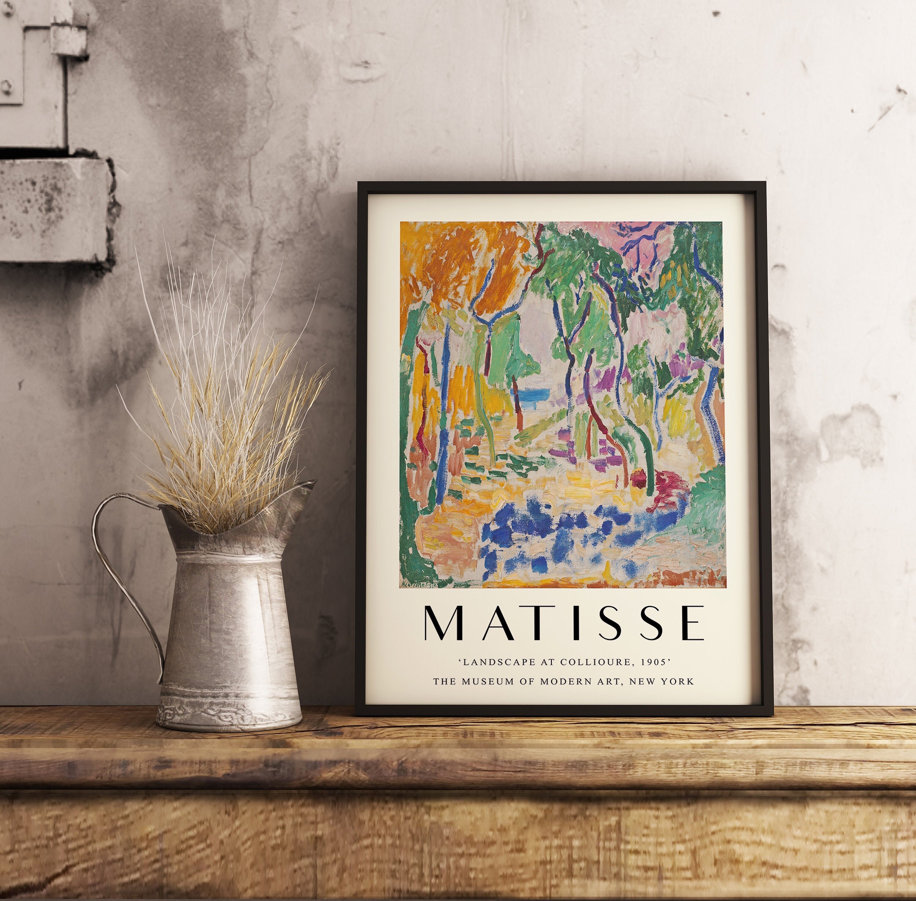 Henri Matisse Exhibition Poster Choose a Style Landscape Etsy