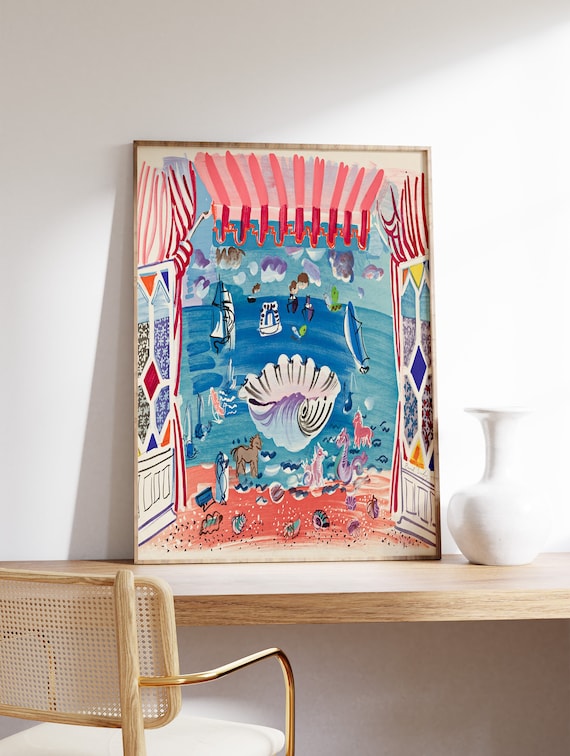 Raoul Dufy Seascape Poster, Fauvist Expressionist Art Print - Etsy